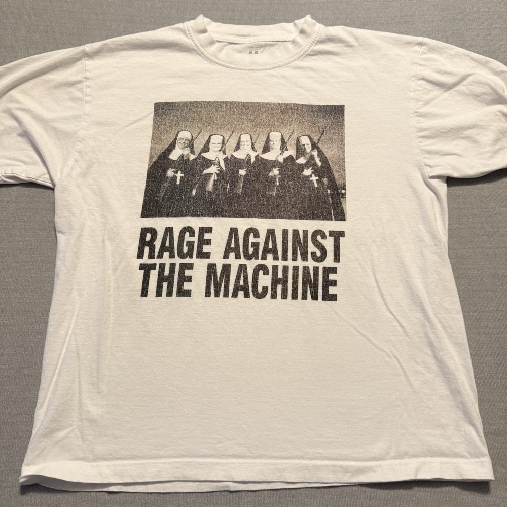 Rage Against The Machine Nuns With Guns T Shirt M Made USA Double Sided RATM